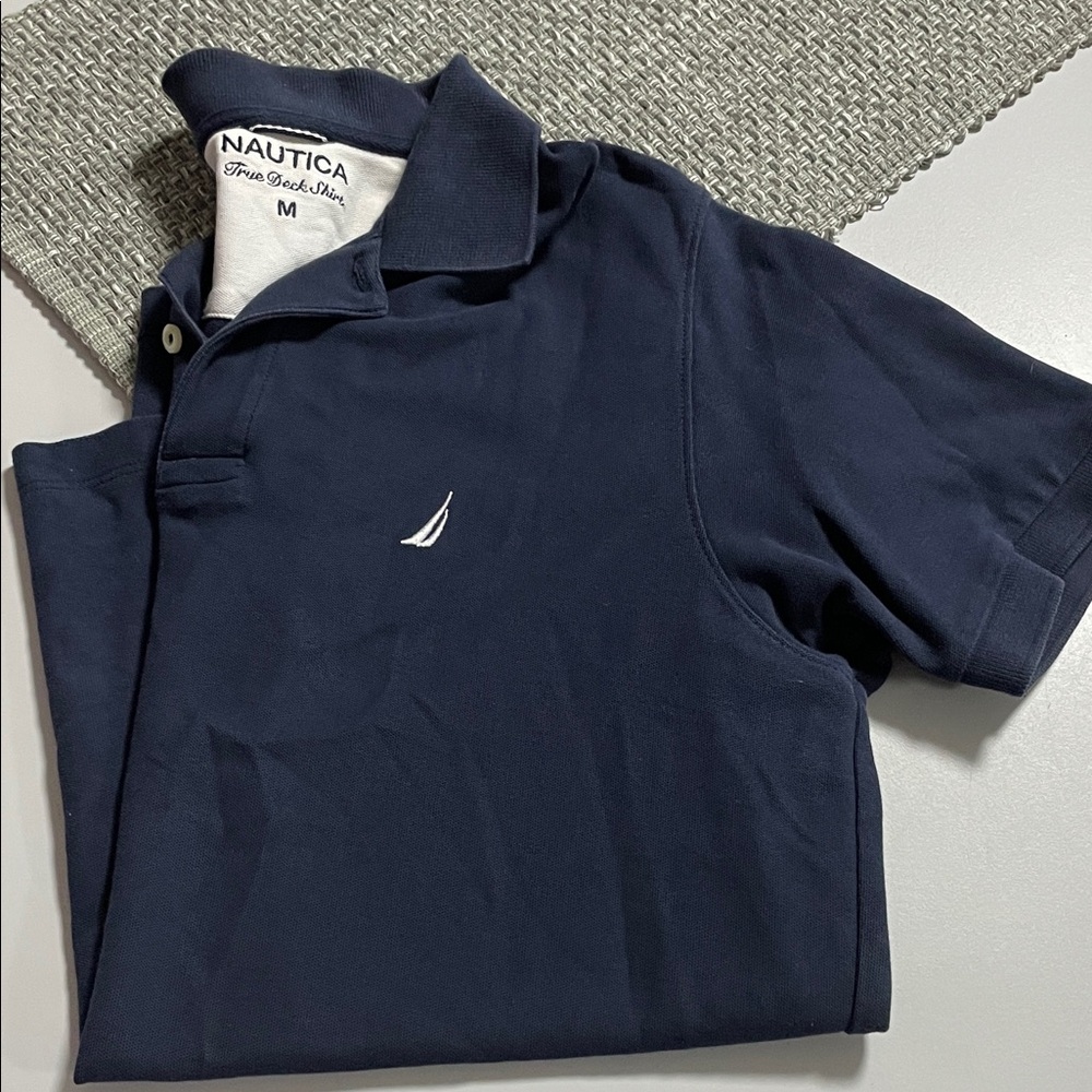 Nautica Dark Blue Polo with Logo